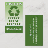 Denk groen visitekaartje (Voorkant / Achterkant)