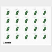 Denk groene denker Sticker (Vel)