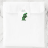 Denk groene denker Sticker (Tas)