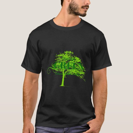 Denk Groene T-shirt (Voorkant)