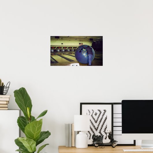 Denk groot....Bowling Poster (Thuiskantoor)