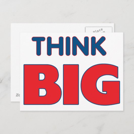 Denk groot Briefkaart (Voorkant / Achterkant)