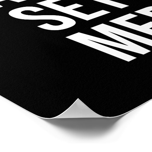 Denk groot, doe niet aan middelmatigheid - Hustle Poster (Hoek)