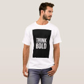 DENK GROOT GEDRUKT T-SHIRT (Voorkant volledig)