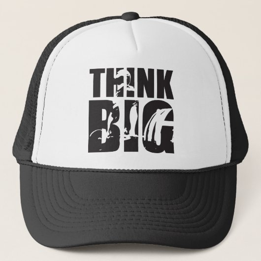 Denk groot - Gym Motivatie Trucker Pet (Voorkant)