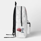 Denk groot, handel klein bedrukte rugzak (Links)