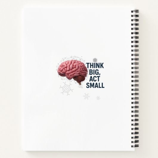 Denk groot, handel klein notitieboek (Achterkant)