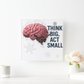 Denk groot, handel klein vierkante klok (Huis)