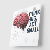 Denk groot, handel klein vierkante klok (Hoek)