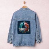 Denk groot, handel moedig T-shirt Denim Jacket (Hangar)