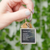 DENK GROOT - Inspirerend woorden Sleutelhanger (Hand)
