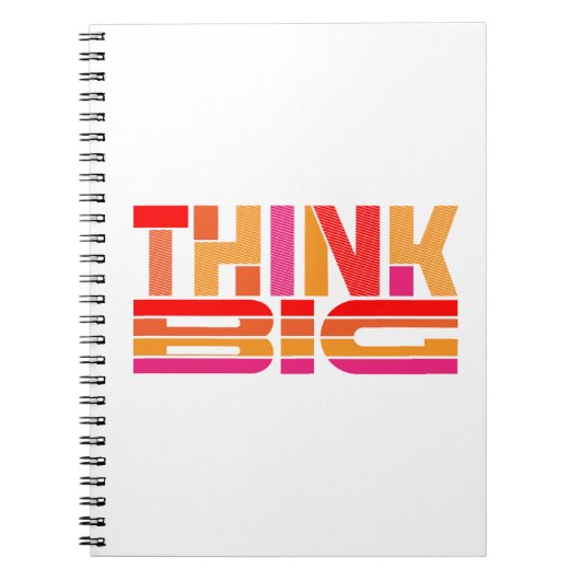 Denk groot Motivatie Notitieboek (Voorkant)