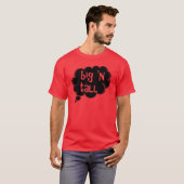 denk groot 'n groot t-shirt van dalDesignNZ (Voorkant volledig)