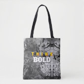 DENK GROots Abstracte Tote Bag (Voorkant)