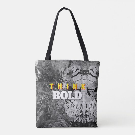 DENK GROots Abstracte Tote Bag (Achterkant)