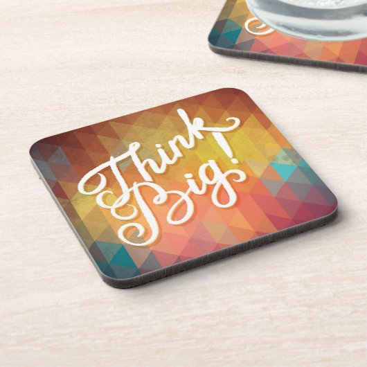 Denk groots drankjes onderzetter (Linkerzijde)