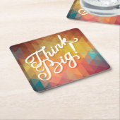 Denk groots kartonnen onderzetters (Schuin)