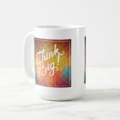 Denk groots koffiemok (Voorkant links)