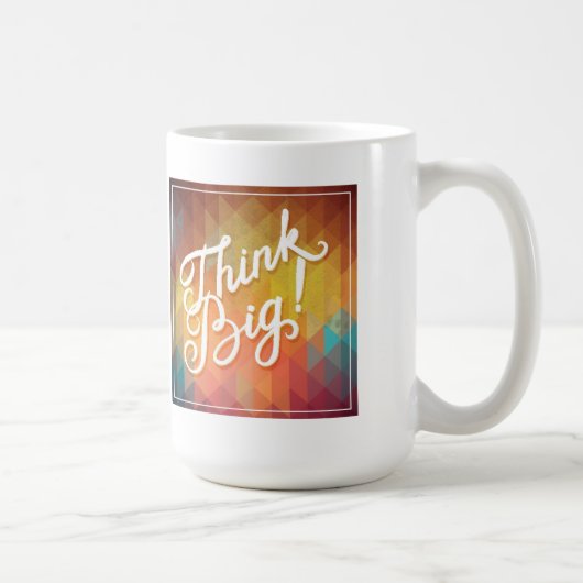 Denk groots koffiemok (Rechts)