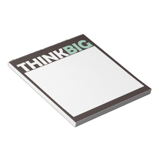 Denk groots notitieblok (Schuin)