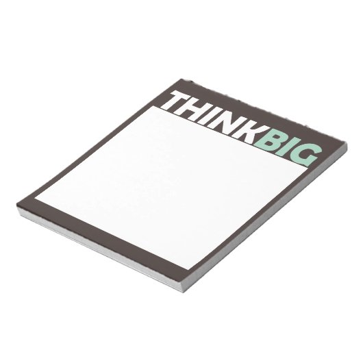 Denk groots notitieblok (Linkerzijde)