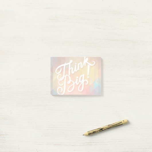 Denk groots post-it® notes (Op bureau)