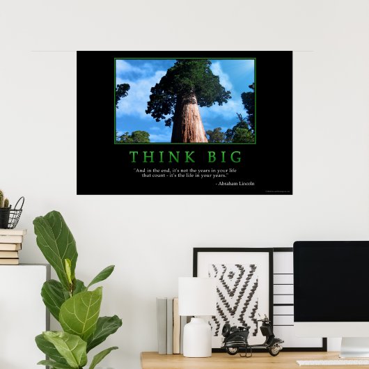 Denk groots poster (Thuiskantoor)