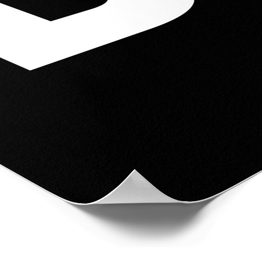 Denk groots poster (Hoek)