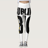 DENK GROTE CURLING DESIGN LEGGINGS (Voorkant)