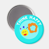 DENK HAPPY MAGNEET (Voorkant / Achterkant)