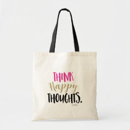 DENK HAPPY THOUGHTS Pink Gold Personal Custom Tote Bag