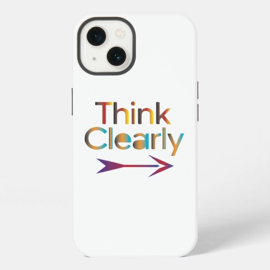 Denk Helder iPhone Hoesje (Achterkant)