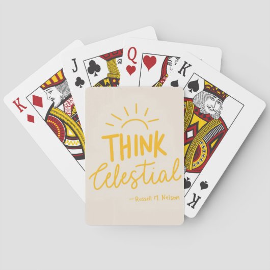 Denk Hemels Pokerkaarten (Achterkant)