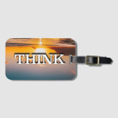Denk Herstel Slogan Zonsopgang Bagagelabel (Voorkant (horizontaal))