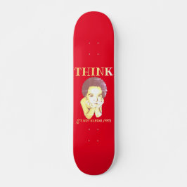 "DENK, HET IS NIET ILLEGAAL (NOG)" PERSOONLIJK SKATEBOARD