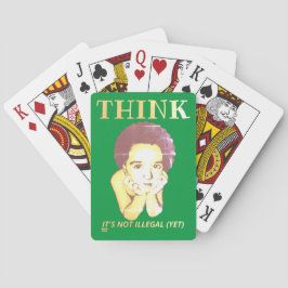 "DENK, HET IS NIET ILLEGAAL (NOG)" POKERKAARTEN