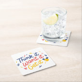 Denk het, Wil het, Krijg het - Motivatie artwork Kartonnen Onderzetters (Insitu)