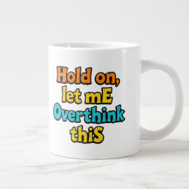 Denk hier eens over na: een typografische levensle grote koffiekop