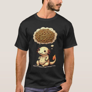 Denk hier even over Axolotl Introvert Gedachtestre T-shirt