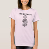 DENK HIPPIE THOUGHTS T-SHIRT (Voorkant)