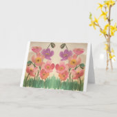  denk ik Wenskaart Kaart (Gele Bloem)