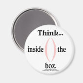 Denk...in de doos. magneet (Voorkant / Achterkant)