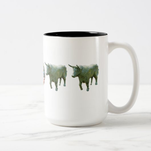 "Denk in de Ox" 15 oz mok (Rechts)