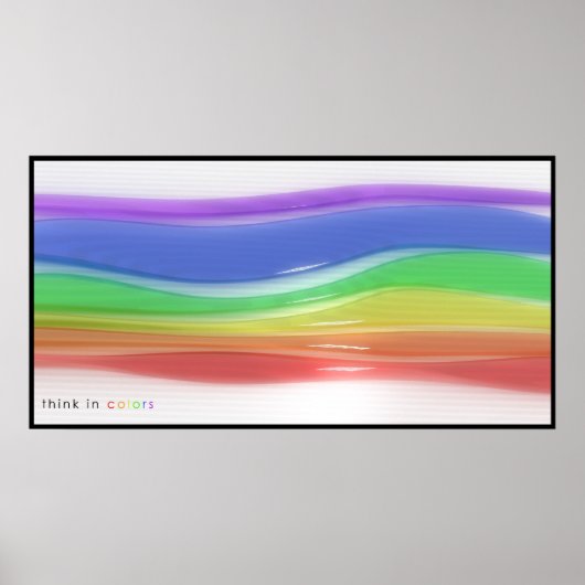 Denk in kleuren poster (Voorkant)