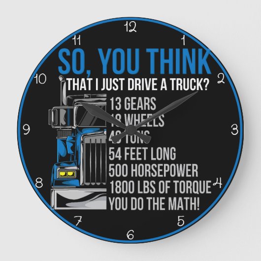 Denk je dat ik gewoon rijd? grote klok (Voorkant)