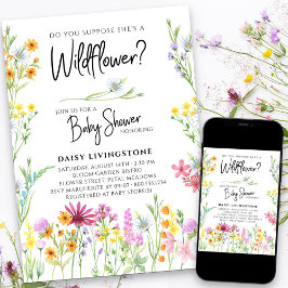 Denk je dat ze een Wildflower Baby shower is? Kaart