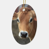 Denk je niet dat ik  Jersey Cow ben? Keramisch Ornament (Links)