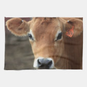 Denk je niet dat ik  Jersey Cow ben? Theedoek (Horizontaal)