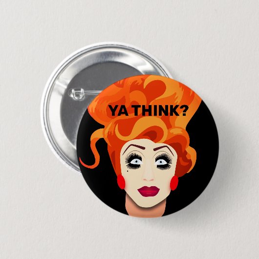 "Denk je?" Sleep Queen Catchexpression Button (Voorkant /achterkant)