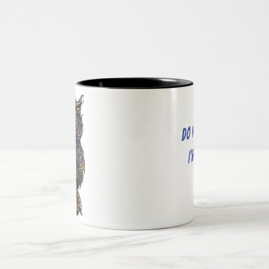 DENK JIJ DAT IK EEN KLEINE OWL BEN? TWEEKLEURIGE KOFFIEMOK (Center)